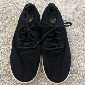 Allbirds Black Sneakers Soft Fabric Low-Top